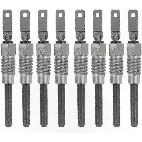Jeu de 6 Bougies de Préchauffage Diesel pour Moteur 6.5L 6.2L Véhicules 1982-2005, Kit de 8 Pièces (1/5)