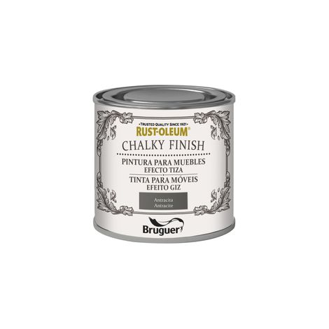 Rust-Oleum Bruguer Chalky Finish pintura para muebles Antracita 125ml