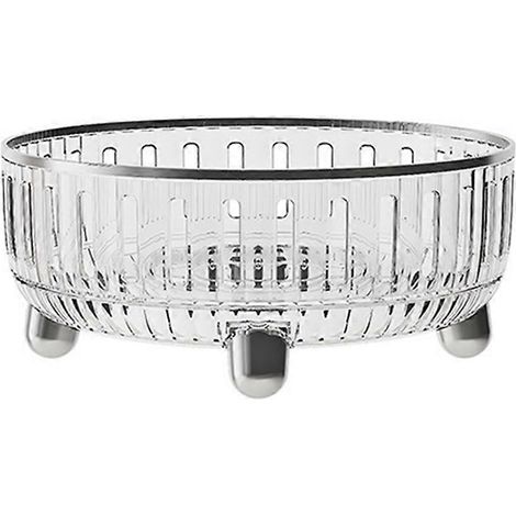 Organisateur de maquillage rotatif à 360 degrés pour coiffeuse, blanc transparent, B-- (1/5)