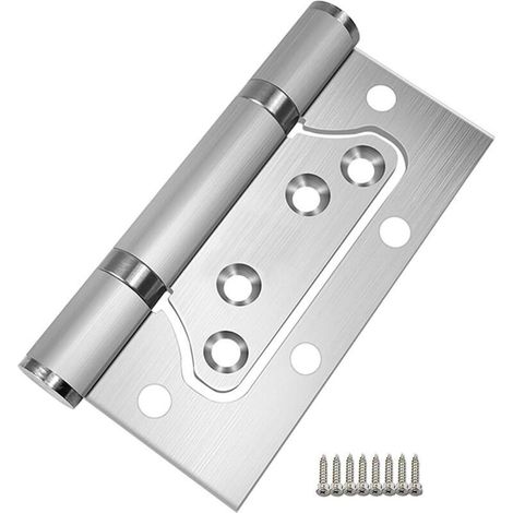 2 Pièces Charnières de Porte en Acier Inoxydable,Charnières à Roulement à Billes pour Portes de Maison, Porte de Chambre,100mm x 35mm,Sans Bruit (1/4)
