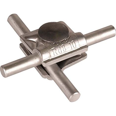DEHN 390061 - VERT-JAUNE CONNEXION MV VIS PLAT ROND 8 - 10 MM ALUMINIUM