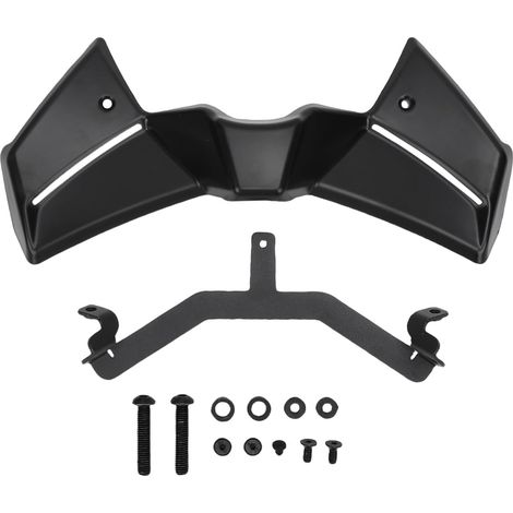 Kit de Becquet Avant, Force D'appui Aérodynamique, Déflecteur D'aile de Spoiler Nu de Remplacement pour MT-09 2024-2025, Remplacement pour SP 2024-2025 (Black) (1/5)
