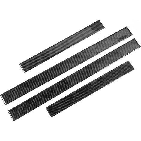 4 Plaques de seuil de porte extérieur Protection anti-rayures Fibre de carbone souple Compatible Honda CRV 2016-2019 Lot de 4 (1/5)
