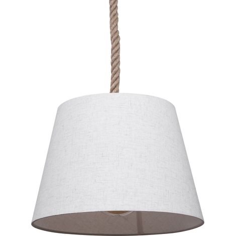 BRILLIANT Sailor Pendelleuchte 35cm natur/weiß Innenleuchten,Pendelleuchten 1x A60, E27, 40W, geeignet für Normallampen (nicht enthalten) Für LED-Leuchtmittel geeignet (1/5)
