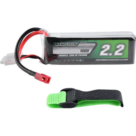 Batterie lithium 2200mAh 14.8V 45C haute décharge pour modèle de bateau (1/5)