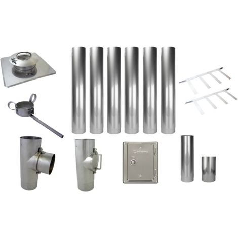 Bertrams Ewr Standardbausatz 21STB130-K Ø 130 mm, Komplettpaket, für Gesamthöhen von ca. 7 m