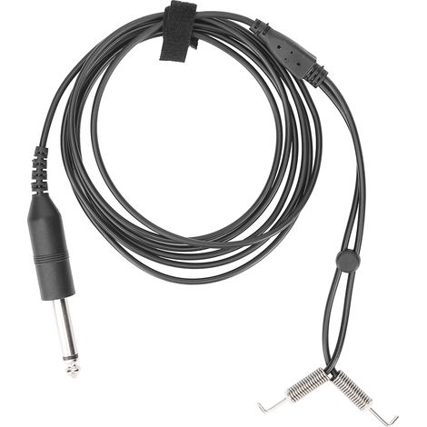 Cordon de clip professionnel pour machine à tatouer, accessoire d'alimentation en silicone noir, câble de connexion souple (1/5)