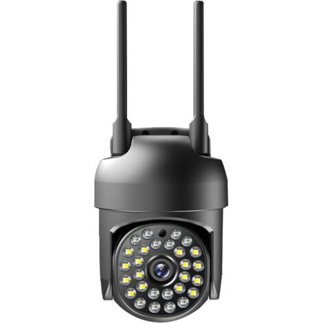 Caméra IP WiFi 5G 5MP sans fil extérieure PTZ avec suivi IA, caméra de sécurité 1080p, caméra de surveillance CCTV, audio bidirectionnel, mini caméra (1080p, carte mémoire 6) (1/4)