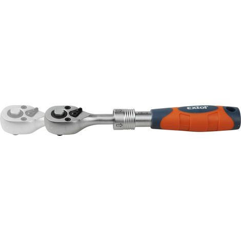 EXTOL PREMIUM Teleskop-Ratsche, 45 Zähne, 1/2", L 290-430 mm, CrV, 8816420 (1/2)