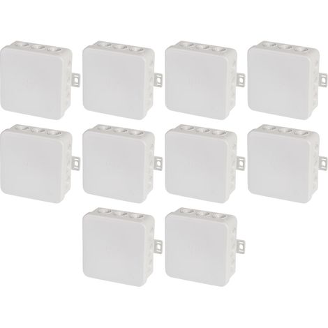 10x F-Tronic FR Abzweigkasten Aufputz E113 IU Grau (1/3)