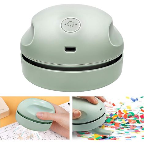Aspirateur De Bureau - Buse Pivotante 360° - Suction Puissante - Rechargeable USB - Fonctionne 4 H Après 2 H De Charge - Pour Bureau Étudiant Ou Maison - 1 Pièce
