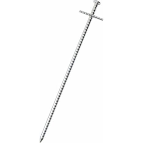 Piquets de tente 24 pcs 23 cm Ø6 mm acier galvanisé (1/5)