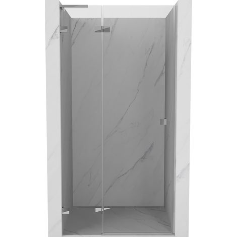 Mexen Lunar L puerta de ducha abatible izquierda 90 cm, transparente, cromo - 834L-090-000-01-00-L (1/5)