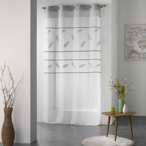 Rideau Voilage "Teora" 140x260cm Gris