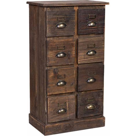 Sinfonier de madera de 8 cajones 48x31x87,5h cm (1/5)