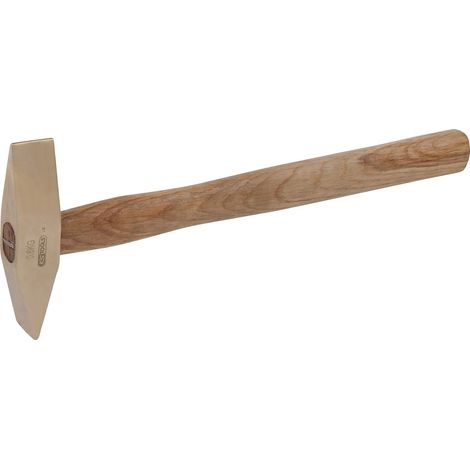Marteau à dérouiller - Manche Hickory - Tête 800g, 340mm - Antidéflagrant - Alliage Aluminium-Bronze (1/2)