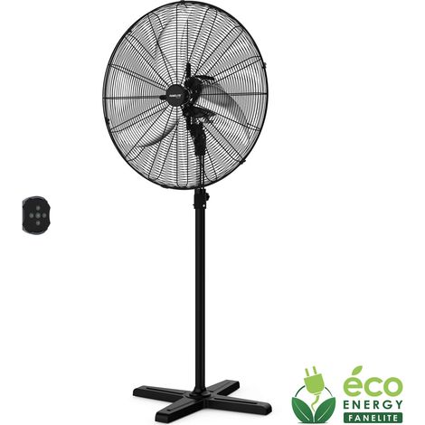 Fanelite - Ventilateur sur pied FS65-DC - Moteur DC - Hélice 65 cm - 6 vitesses - Hauteur ajustable - Professionnel - Très fort débit d'air (1/3)