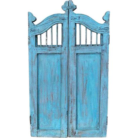 Puerta de madera acabado artesanal 80x3x103h cm