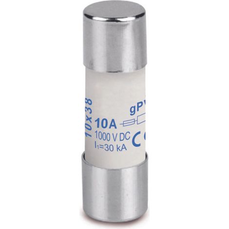 Weidmüller 2783230000 FUSE 10X38 10A 1000 VDC GPV Fusibile (Ø x L) 10.3 mm x 38 mm 10 A 1000 V/DC Contenuto 10 pz. (1/2)
