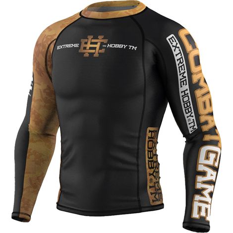 T-shirt anti-UV manches longues Golden Warrior pour homme, taille XL, noir