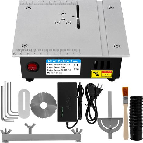 Mini scie circulaire de table électrique 100 W, 5 000 tr/min, petite scie à bois, bricolage, ma de découpe, lame de scie de 16 mm, fabriquée en Espagne, blanche - Kit standard (1/5)