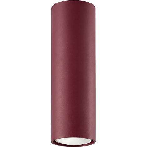 Plafonniers Lagos acier bourgogne 1xGU10 6cm Sollux (1/5)