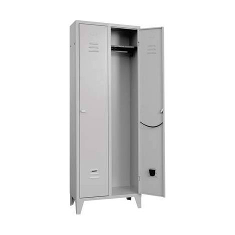 Armadio Spogliatoio Montato Prometal Verniciato Grigio Posti 2 - H.Mm 1795- Mm  680X350 - 1 Pz (1/3)
