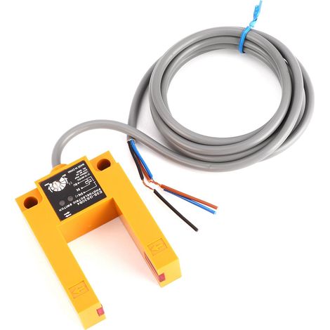 Capteur photoelectrique BERM type gorge PNP 3 fils NO E3S-GS30B4, interrupteur de proximité DC 10-30V 200mA (1/5)