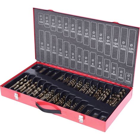 KS TOOLS Coffret de forets HSS-G Co 5, 230 pcs, 1-13mm ( 330.3650 ) (1/5)