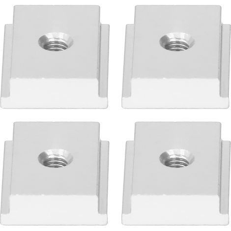 4 Écrous à Glissière en Alliage d'Aluminium Type T M6 pour Machines CNC, Pièces de Guidage Linéaire Série 30 Argenté (1/5)