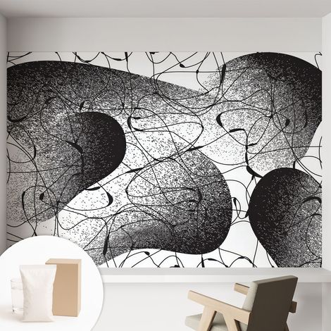Newroom Tapete Dekorative Vliestapete mit Kleber Modern für Wohnzimmer Schlafzimmer  Abstraktes Muster 152x104 cm (1/5)