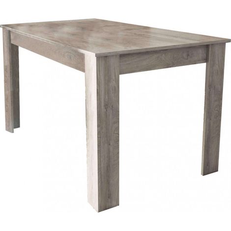 Tavolo Pepper 160x80x75 h cm in Truciolare bilaminato Rovere grigio (1/4)