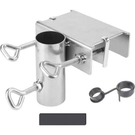 Porte-parapluie d'extérieur, pince de parapluie de Patio, support de parasol robuste, support de parapluie de pont pour cour, bateaux, poteaux, chaise, balcon-x (1/3)