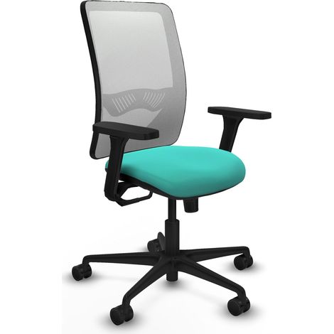 Silla de oficina piqueras y crespo Zulema blanco cuero sintético (1/2)