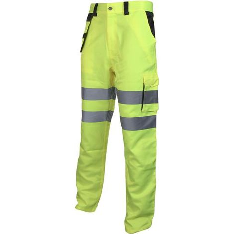 Scan SCAHVHTM Hi-Vis Holster Trouser Yellow - W32-33in SCAHVHTM