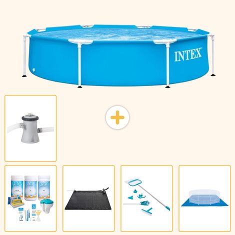 Intex Piscine Tubulaire Ronde - 244x51 cm - 6-pièces S20984 (1/5)