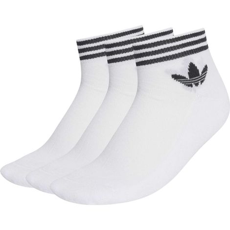 Adidas TREFOIL ANKLE Unisex-Socken weiß EE1152 Größe 31-34