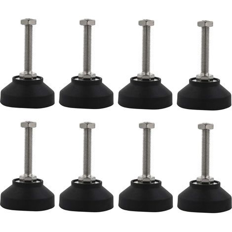 Pieds Ajustables Niveleurs Nivellement Réglables Meubles Garde Vis de Réglage M8 Meuble Réglable Mise Pieds de Nivellement Pied de Nivellement à Visser pour Meubles Pieds et Machines Capacité 8 Pièces (1/5)