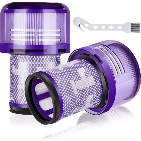 Lot de 2 filtres de rechange pour Dyson V12 Detect Slim Absolute Aspirateur, remplacez 971517-01 (1/5)
