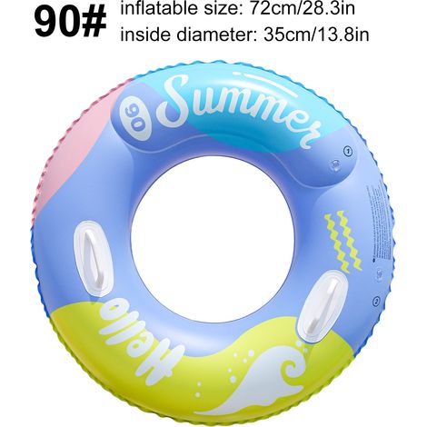 Bouée gonflable, 1 unité, structure épaisse, colorée, pour adultes, pour la baignade estivale.-AquaForge (1/5)