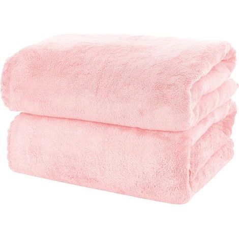 Set mit 2 Premium-Badetüchern – Schnelltrocknend – Hochsaugfähige Handtücher aus Korallenvelours-Mikrofaser – Vielseitig einsetzbar für Badezimmer, Fitness, Dusche usw. (1/5)