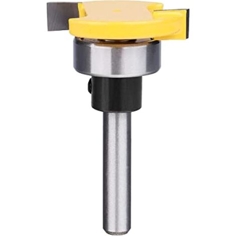 Fraise à rainurer à roulement supérieur, queue de 1/4 pouce, outil de coupe de rainure 1/4" x 1/4" (1/5)