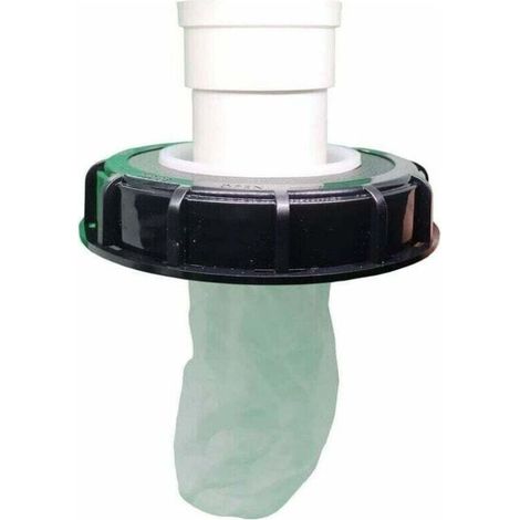 Waschbarer Nylon-IBC-Abdeckfilter mit Regenwassertankdeckel IBC 1000L DN 150 Nadelfilz Schwarz 165mm (1/4)