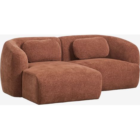 Divano modulare chaise longue sinistro in 2 pezzi in ciniglia Coquette SKLUM            