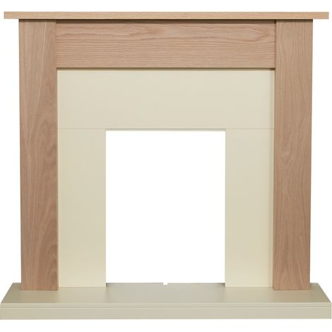Adam Southwold Fireplace in Oak & Cream (1/5)