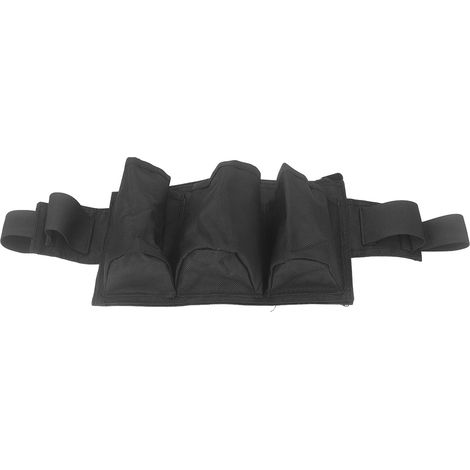Sac étanche pour outils de nettoyage, poche de rangement pour jardin et bricolage, ceinture porte-outils en toile Oxford résistante à l'eau, noir. (1/5)