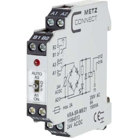 METZ CONN. KOPPELBAUSTEIN KRA-SR-M8/21 24VACDC BTR NETCOM 11064513 (1/3)
