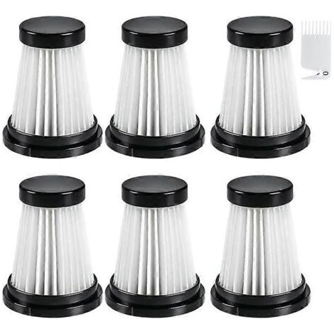 Lot de 6 filtres HEPA pour aspirateur Moosoo K12 / K12 Pro / K13 et aspirateur à main Genius Invictus One 1.0/2.0 (1/5)