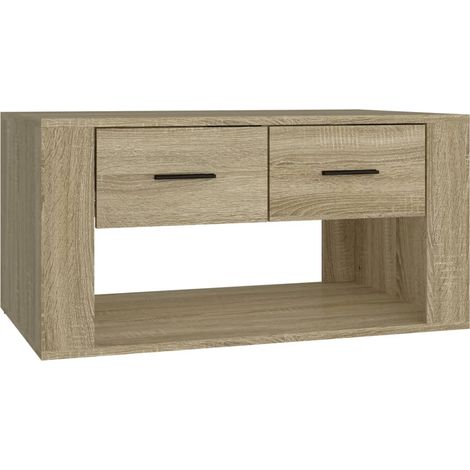 Maison Exclusive - Table basse Chêne sonoma 80x50x40 cm Bois d'ingénierie (1/5)