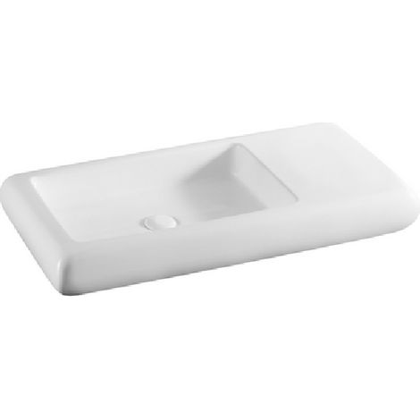 Lavabo appoggio 80x42 cm LA33 - Bianco